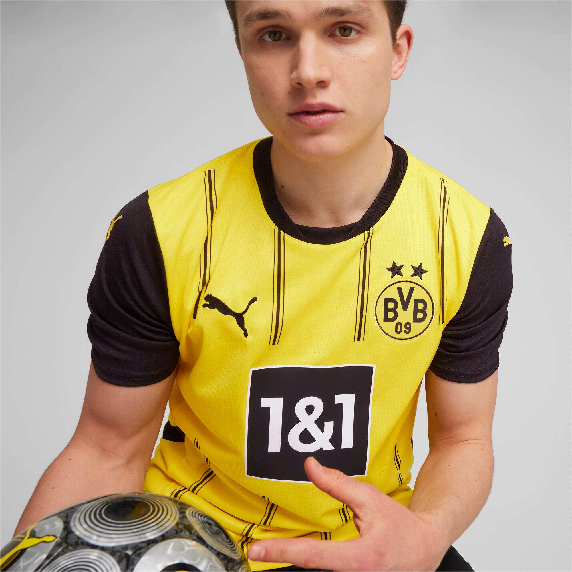 Borussia Dortmund 24/25 thuisshirt voor heren PUMA Faster Yellow Black 9/10