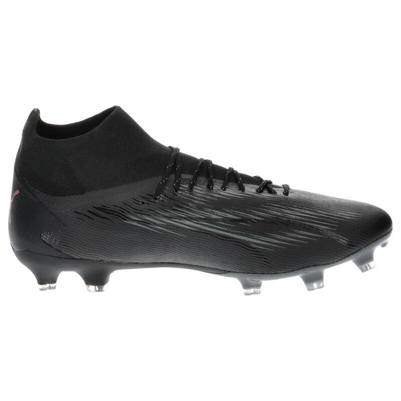 Ghete de fotbal ULTRA PRO FG/AG pentru bărbați PUMA Black Copper Rose Metallic
