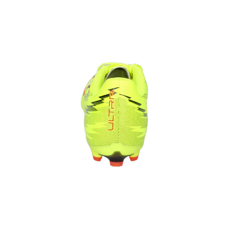 Ghete fotbal talpă cu crampoane, material ușor Ultra 6 Play FG/AG, galben neon