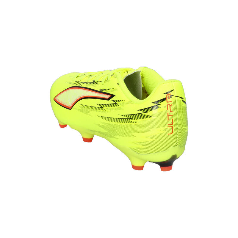 Ghete fotbal talpă cu crampoane, material ușor Ultra 6 Play FG/AG, galben neon