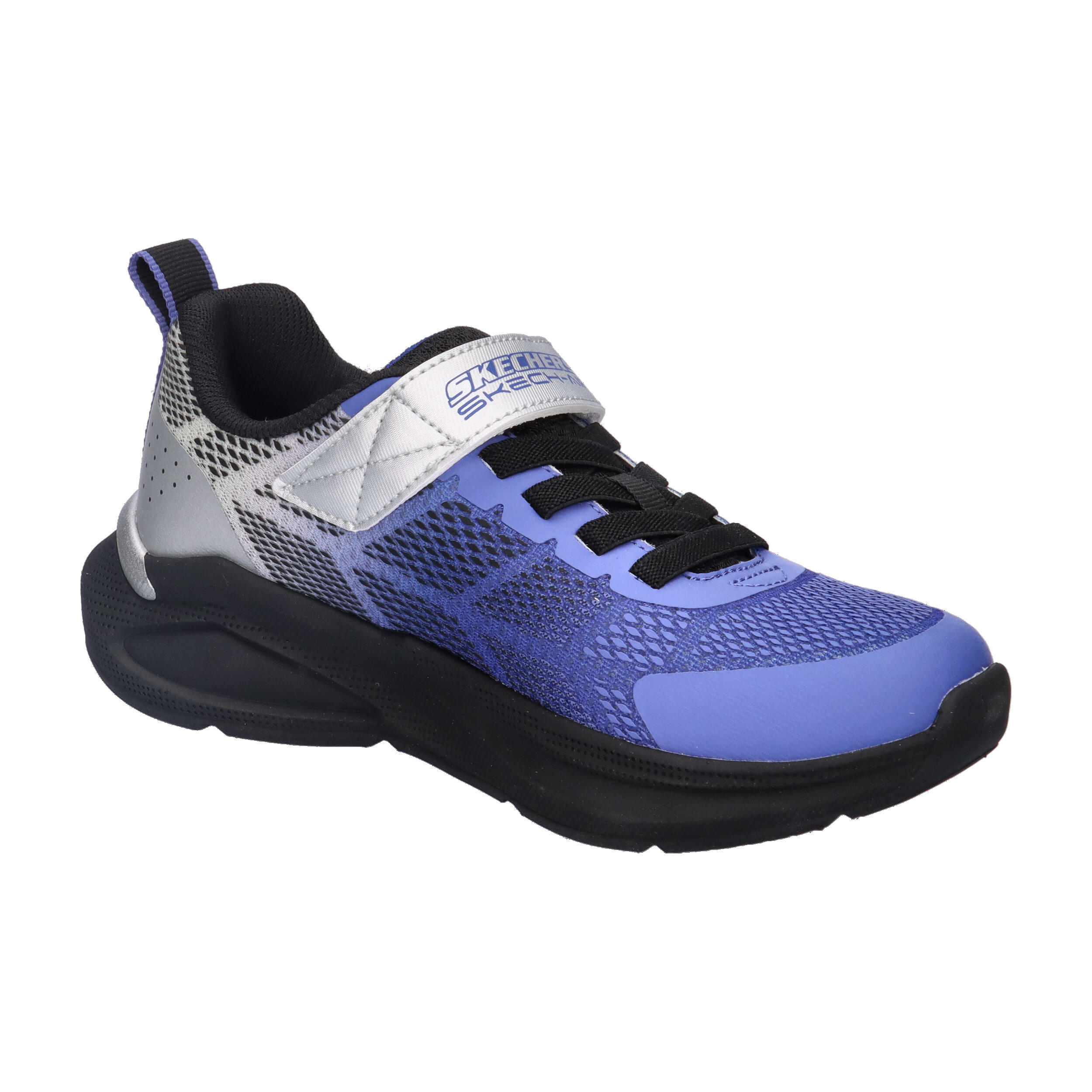 Skechers Kinder Microspec Max Velocity Sneaker 404110L BLSL Blue Silver 8/15