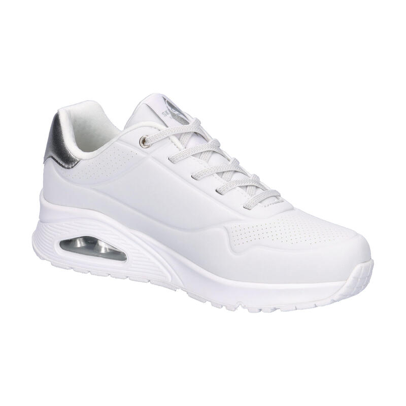 Pantofi sport femei Skechers Uno - Shimmer Away, Alb