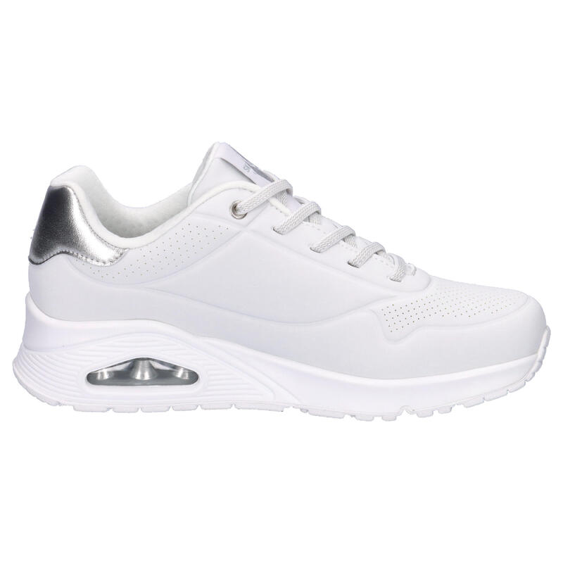 Pantofi sport femei Skechers Uno - Shimmer Away, Alb