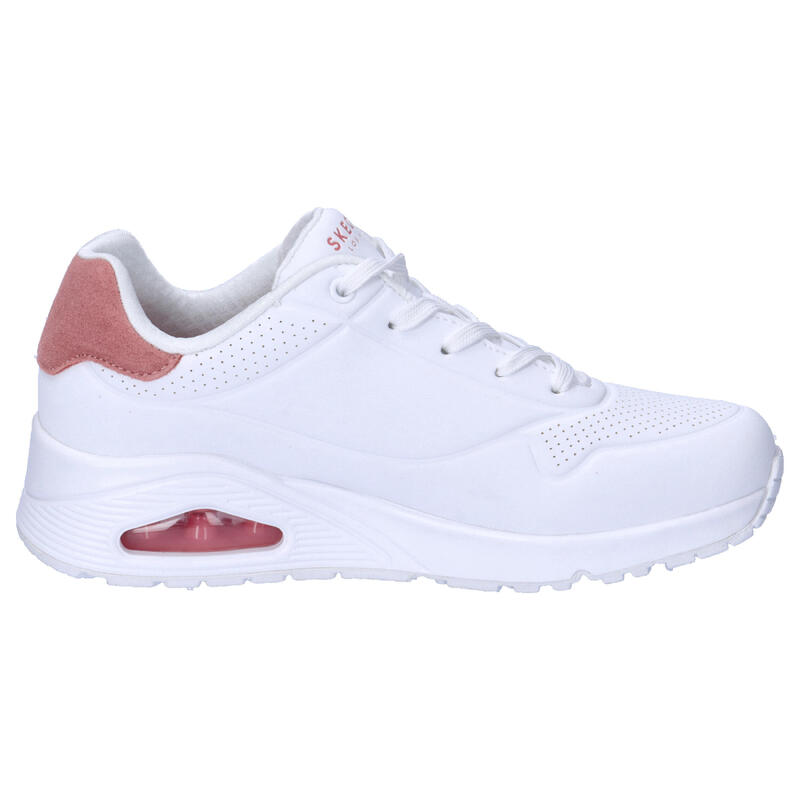 Baskets Femme Baskets Skechers UNO - POP BACK Blanc Blanc Skechers