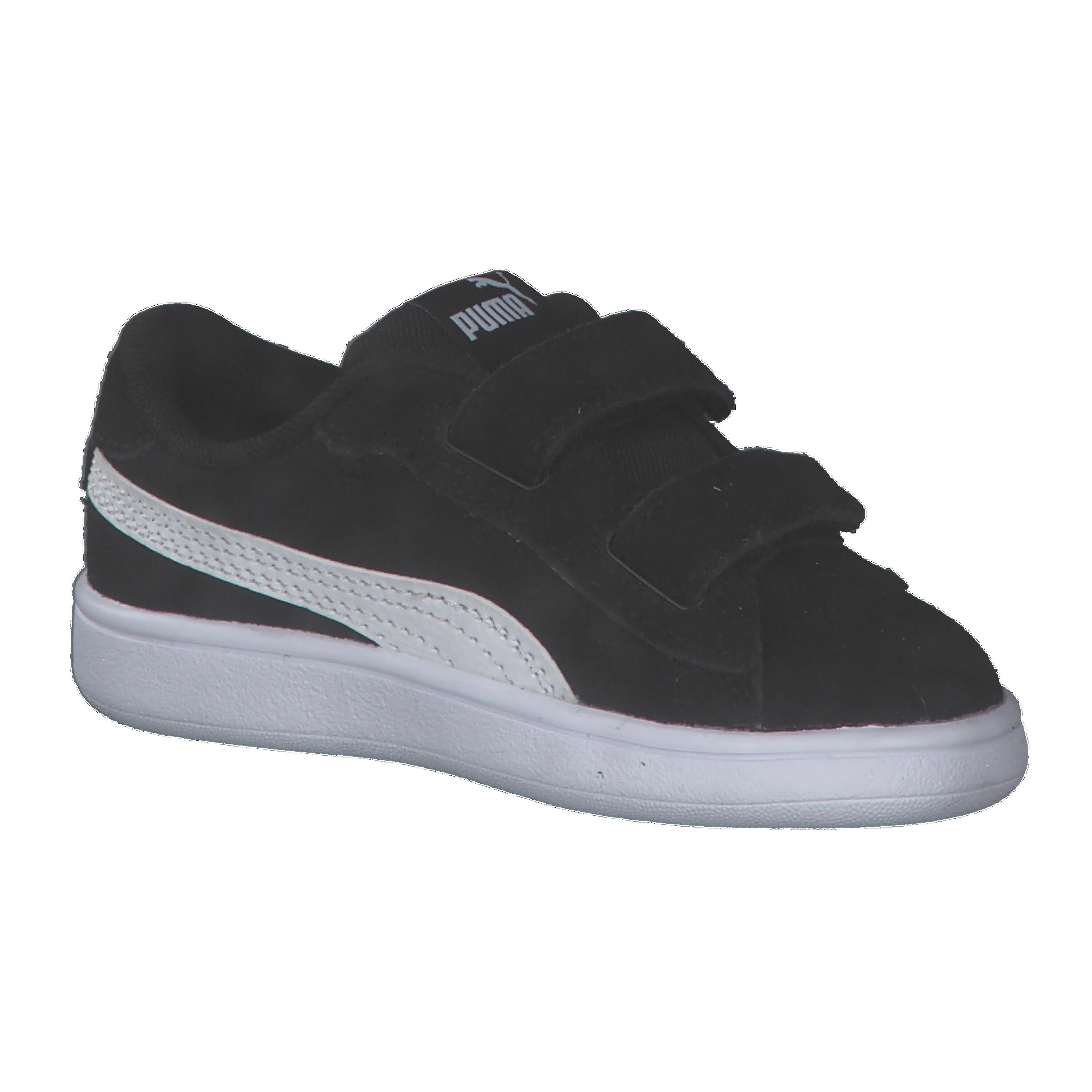 Smash 3.0 Suede Sneakers Kinder PUMA Black White 8/15