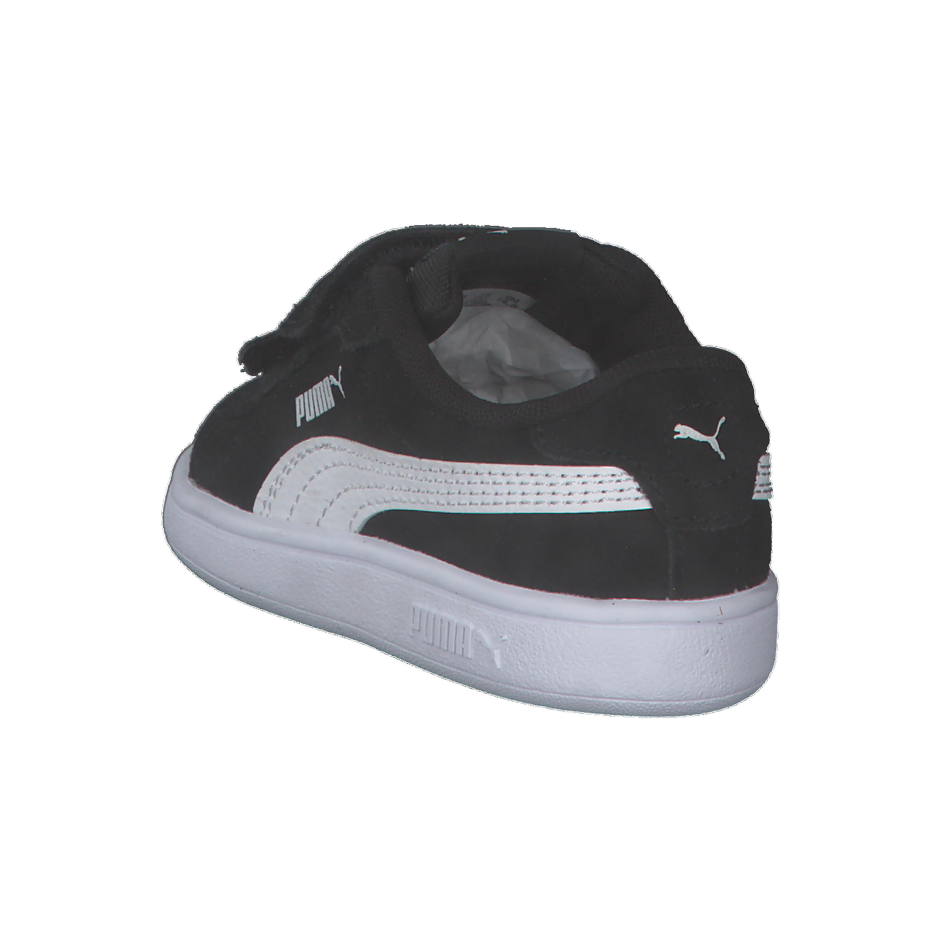 Smash 3.0 Suede Sneakers Kinder PUMA Black White 12/15