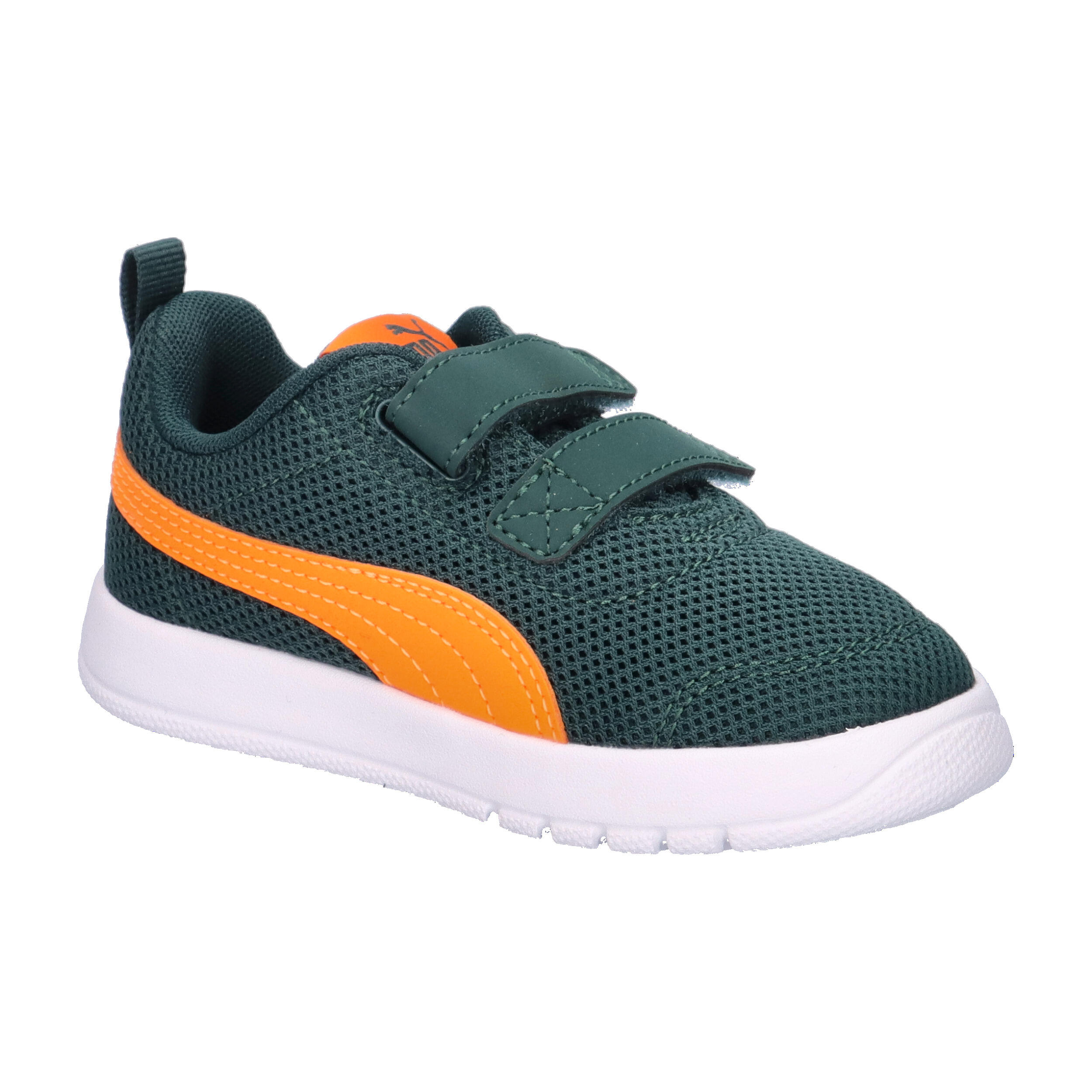 Turnschuhe Puma Courtflex V3 Mesh Inf Clyde Royal-puma W, Grün, Kinder 8/15