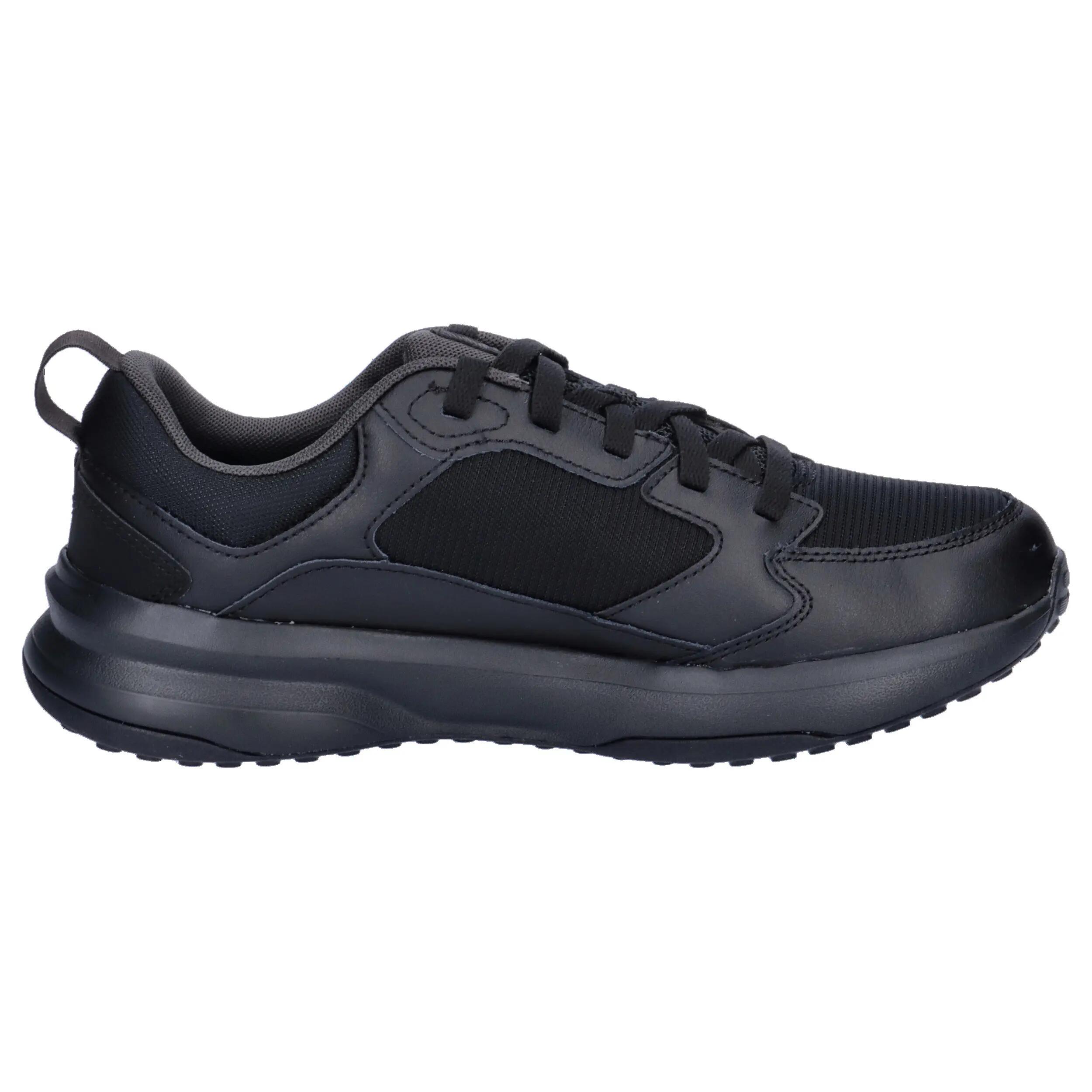Mens Charged Edge Leather Trainers (Triple Black) 7/15