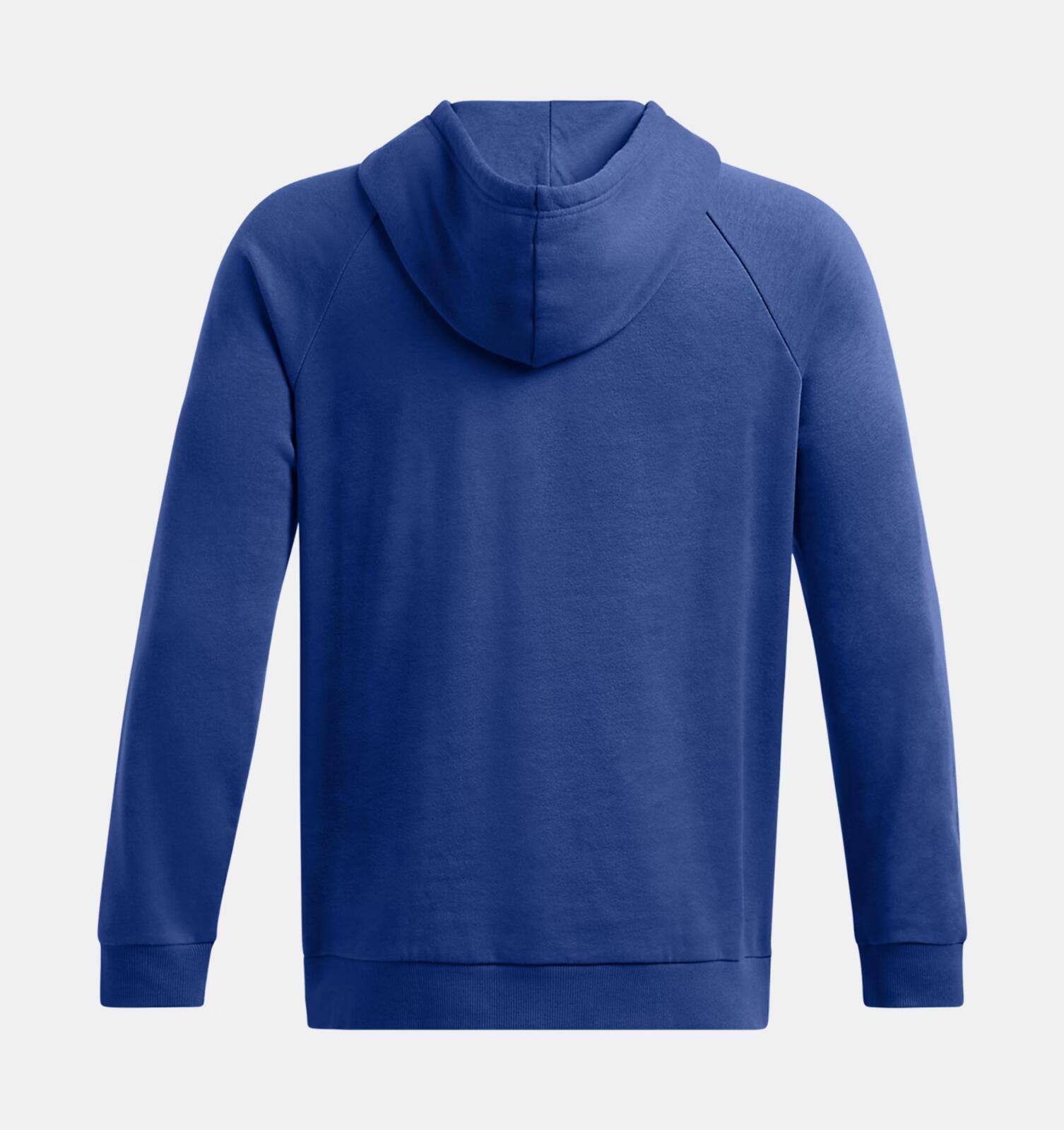 Sweat à capuche Under Armour Rival bleu molleton 3/8