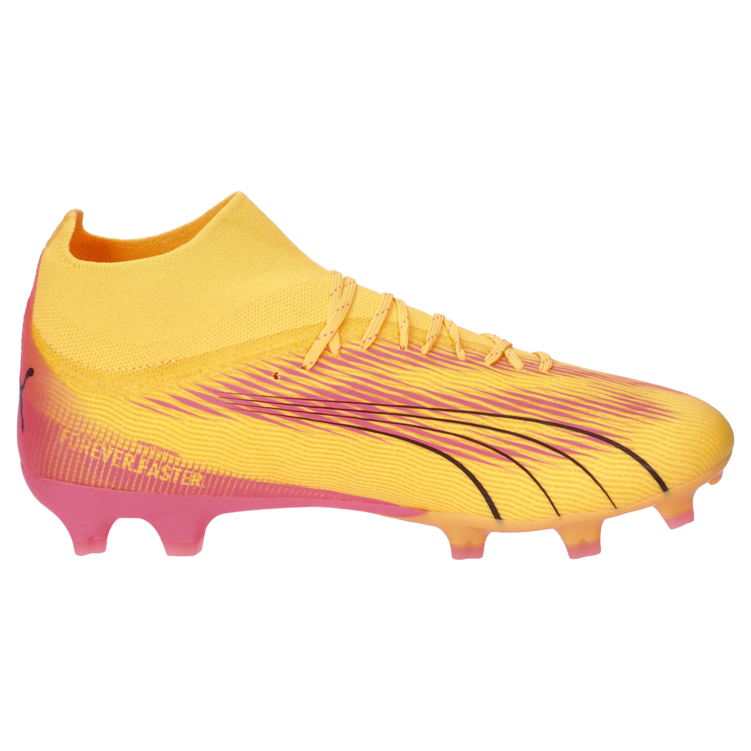 Scarpe da calcio ULTRA PRO FG/AG PUMA Sun Stream Black Sunset Glow Orange Pink 7/15