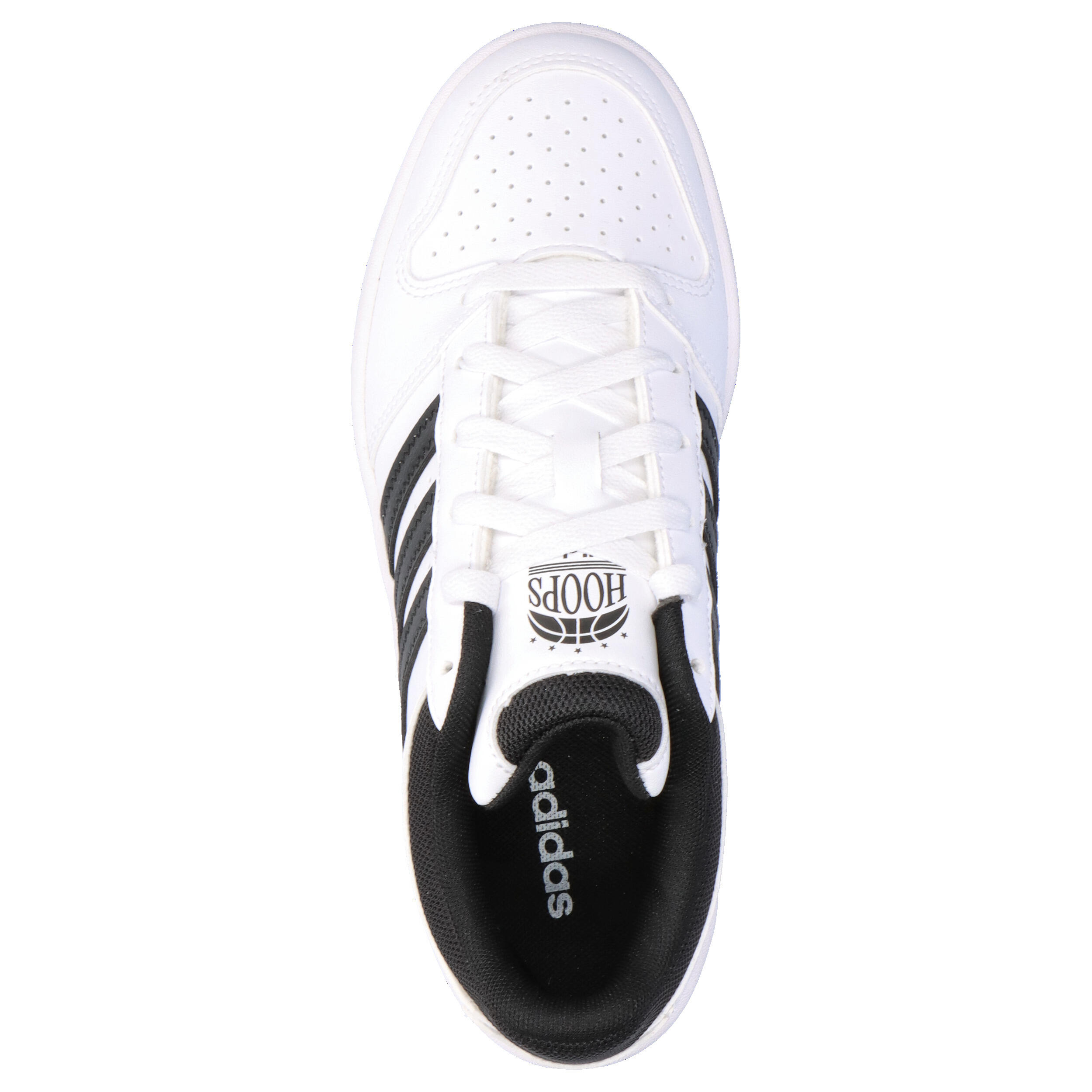 Buty dla dzieci adidas Hoops Classic - białe, sznurowane 5/15