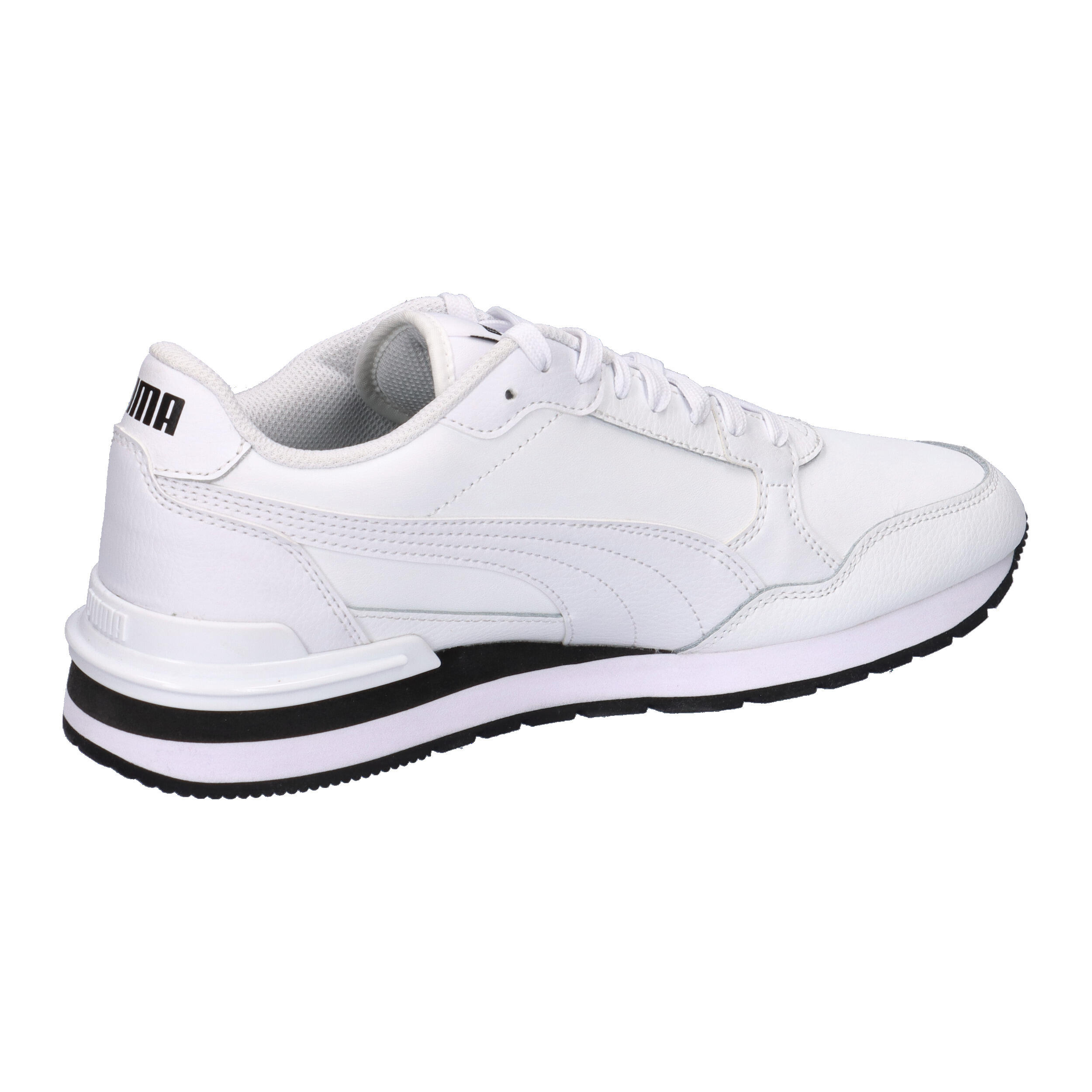 ST Runner v4 Leather Sneakers Erwachsene PUMA White Black 15/15