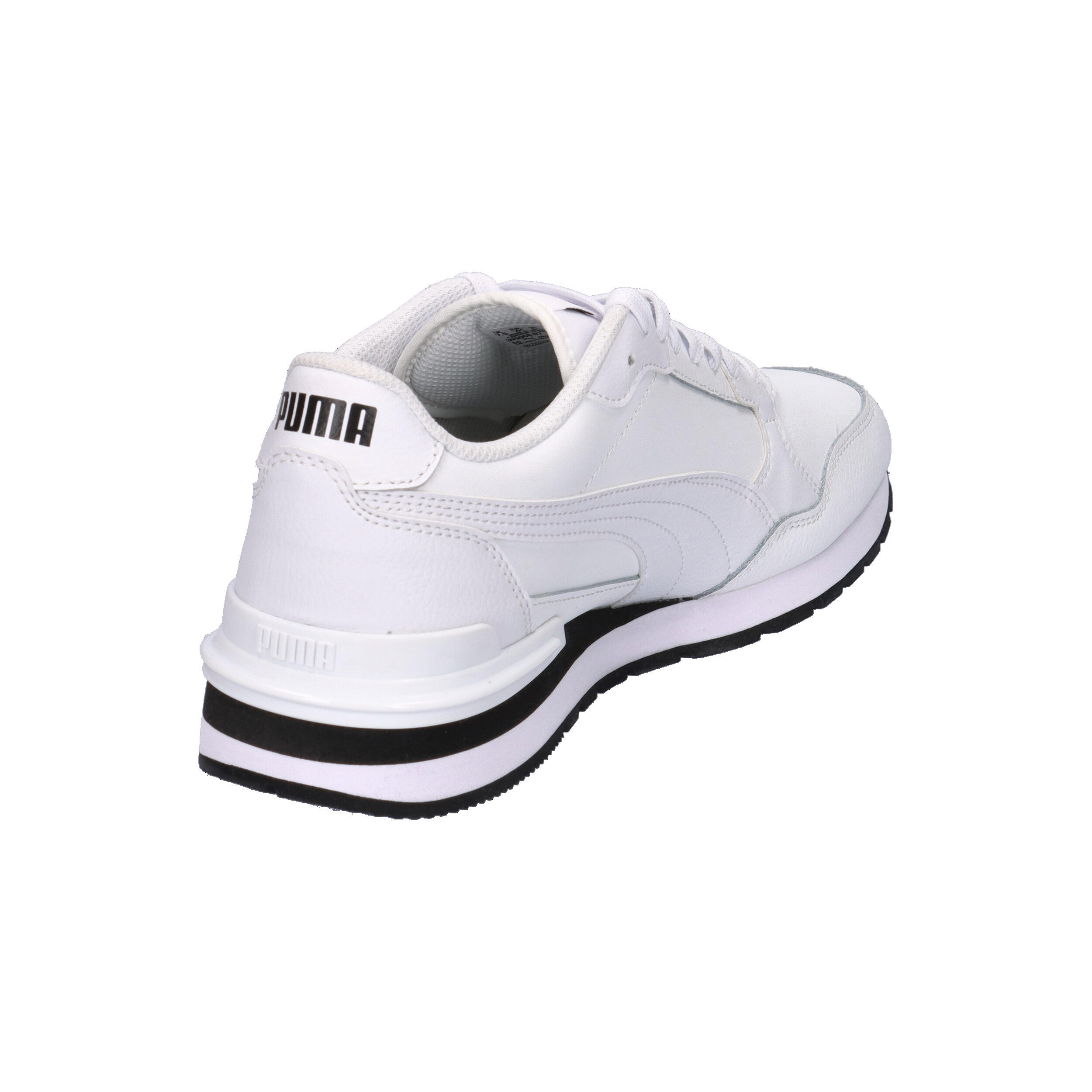 ST Runner v4 Leather Sneakers Erwachsene PUMA White Black 14/15