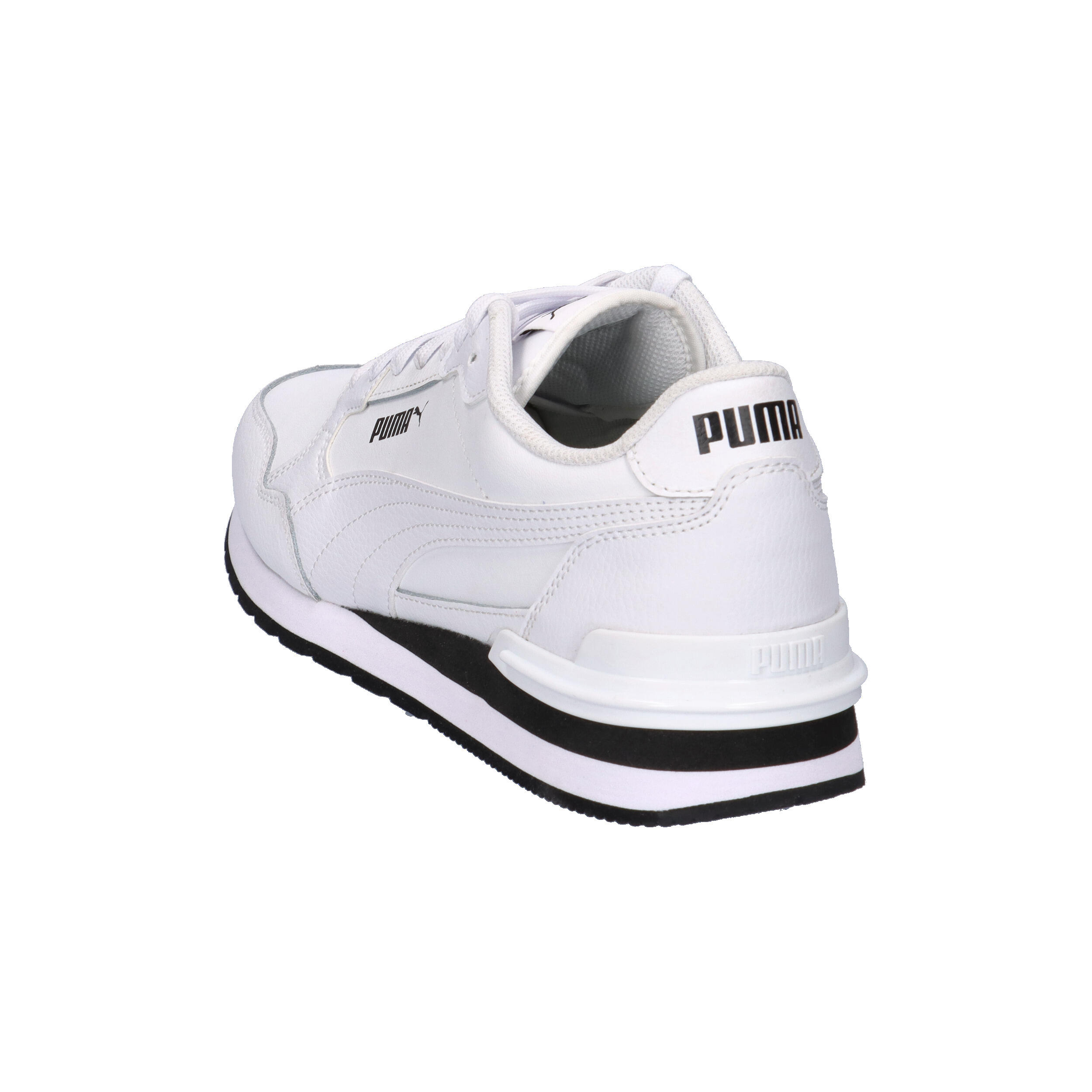 ST Runner v4 Leather Sneakers Erwachsene PUMA White Black 12/15