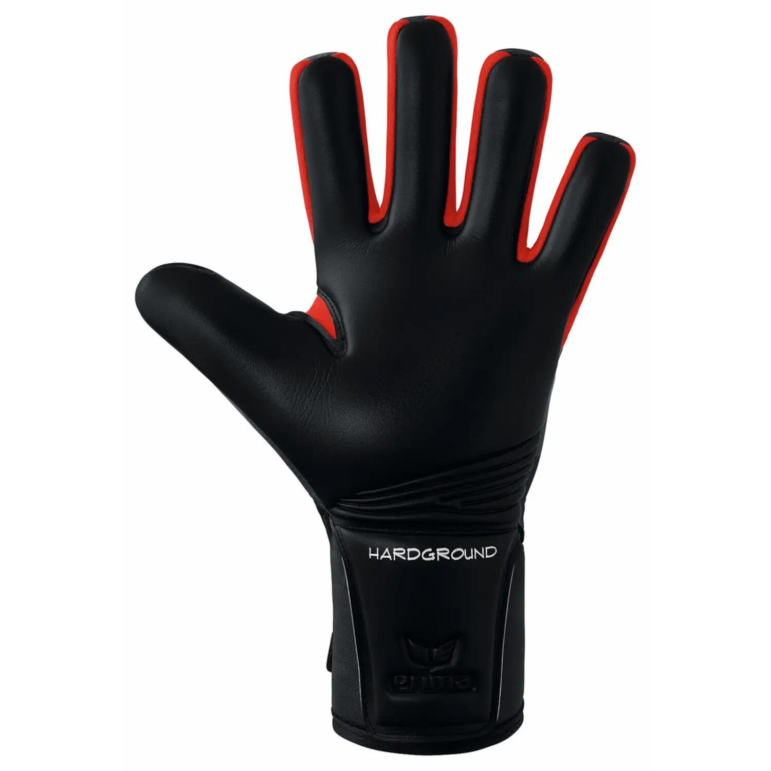 Gants de gardien - football - flex-ray pro - grip et résistance - gris/rouge 6/6