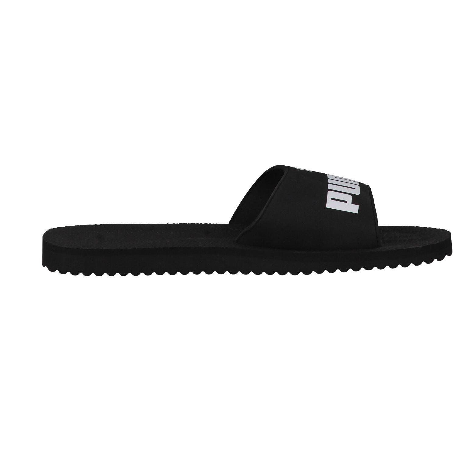 Purecat Slide Badeschuhe Erwachsene PUMA Black White 7/15