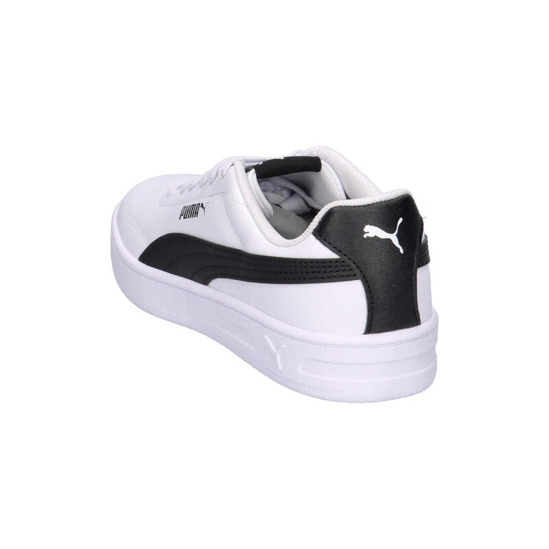 Încălțăminte fitness copii talpă amortizată Court Classic Clean alb PUMA