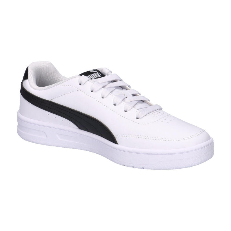 Încălțăminte fitness copii talpă amortizată Court Classic Clean alb PUMA