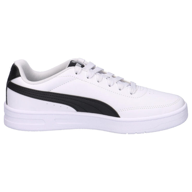 Încălțăminte fitness copii talpă amortizată Court Classic Clean alb PUMA