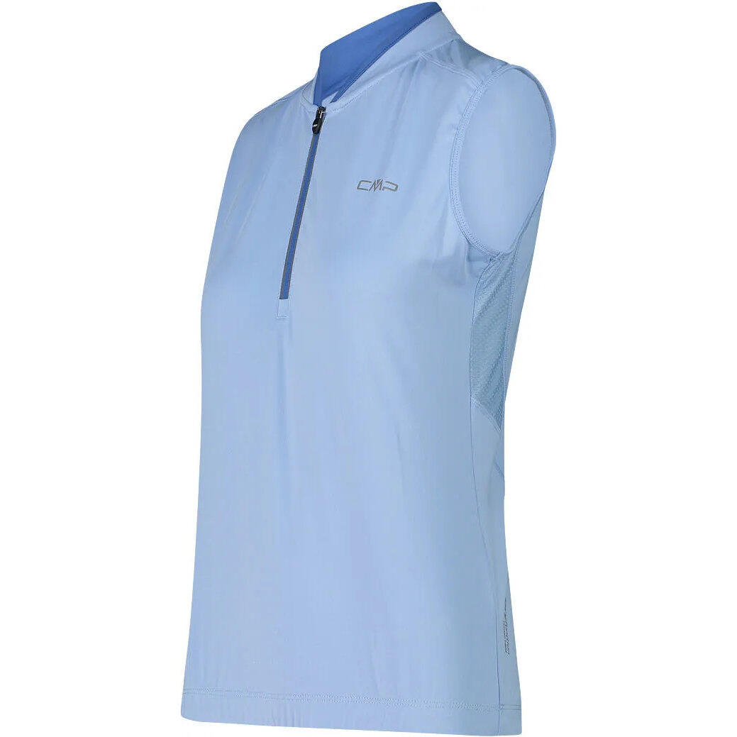 Maglia donna senza maniche con mezza zip CMP 2/5