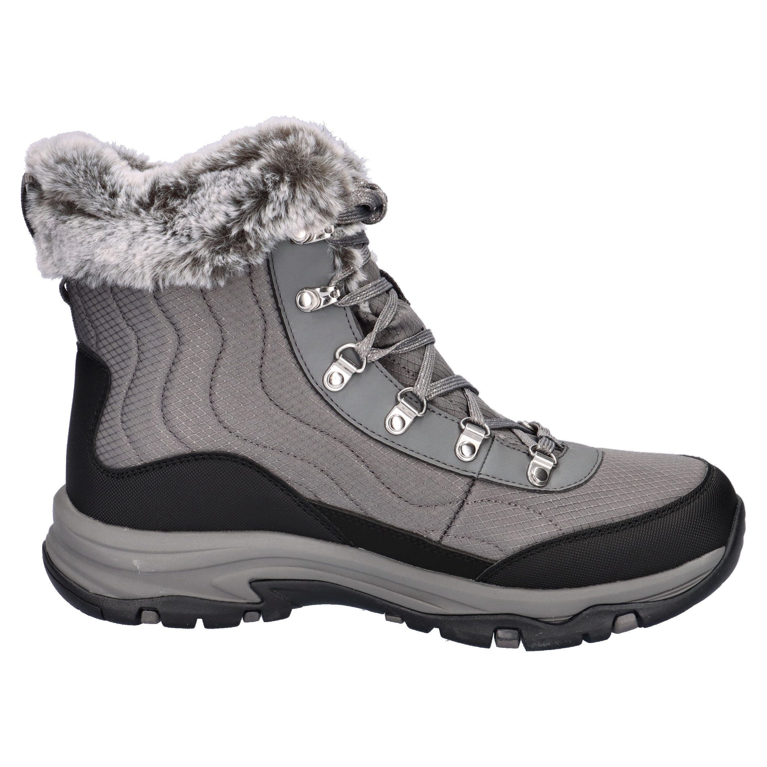 Skechers Damen Trego Stormie Winterstiefel Boots 167893 CCL Grau 7/15