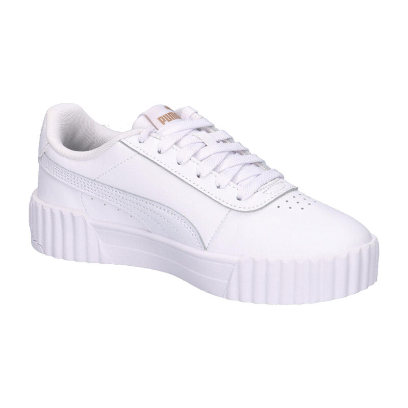 Pantofi sport unisex Puma Carina 3.0 Jr, Alb