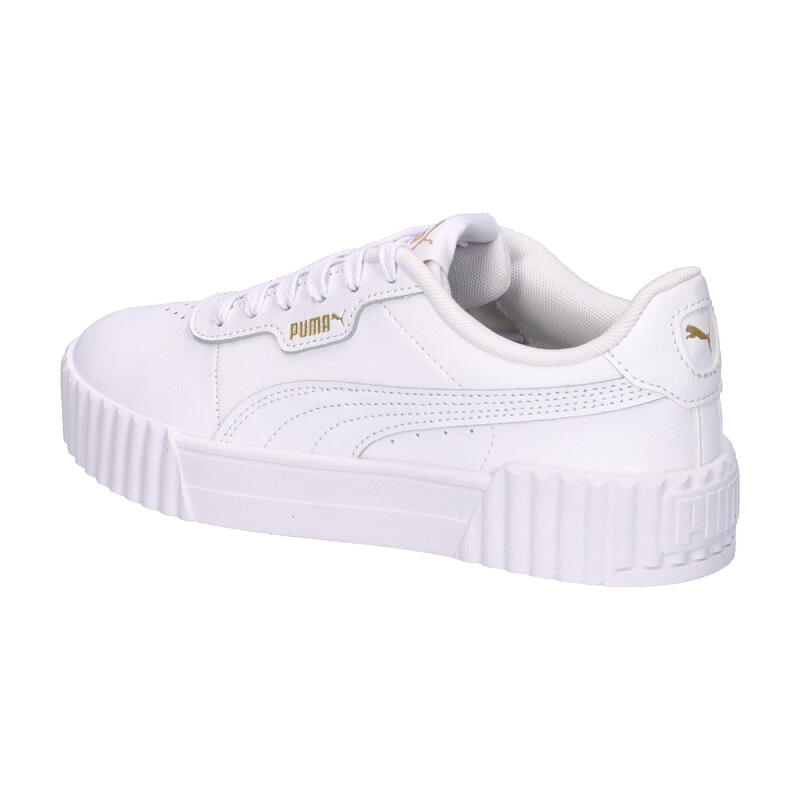 Pantofi sport unisex Puma Carina 3.0 Jr, Alb