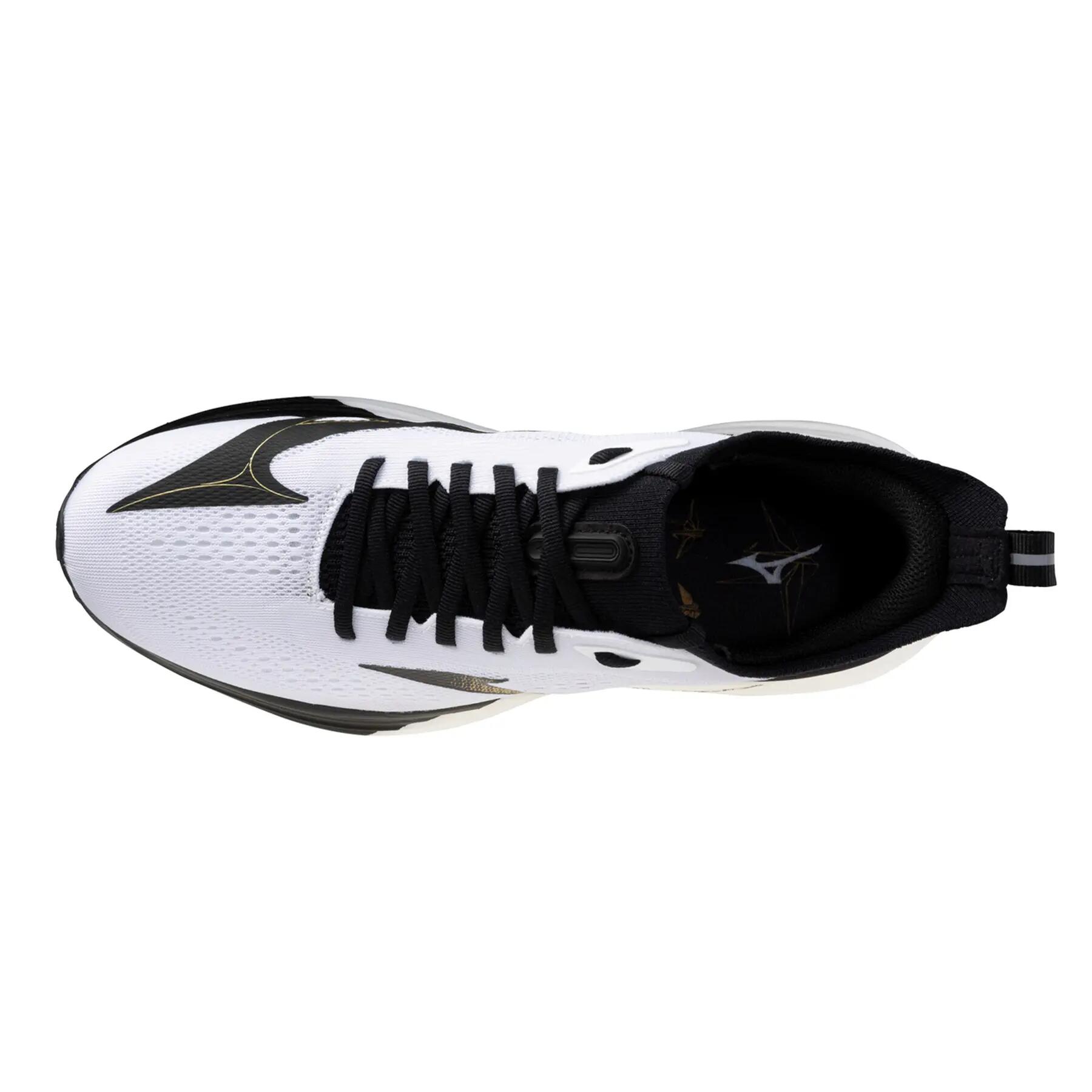 Mizuno Neo Zen 2 Scarpe Running Bianco/Nero/Oro Uomo 3/5