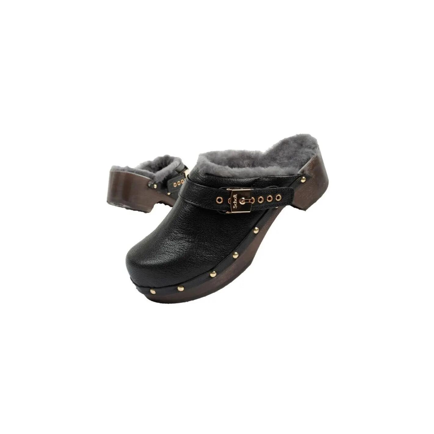 Zoccoli PelleDonna Scholl Iconic Nero 5/7