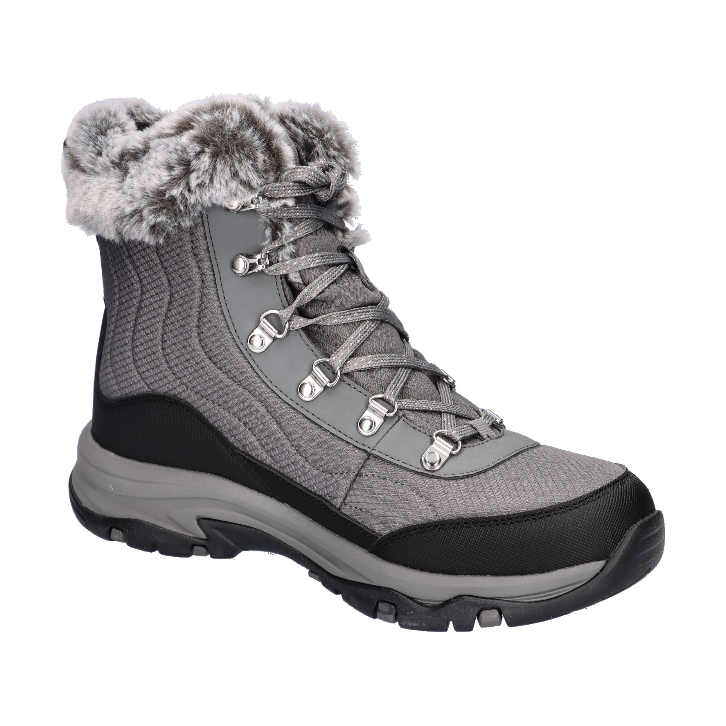 Skechers Damen Trego Stormie Winterstiefel Boots 167893 CCL Grau 8/15