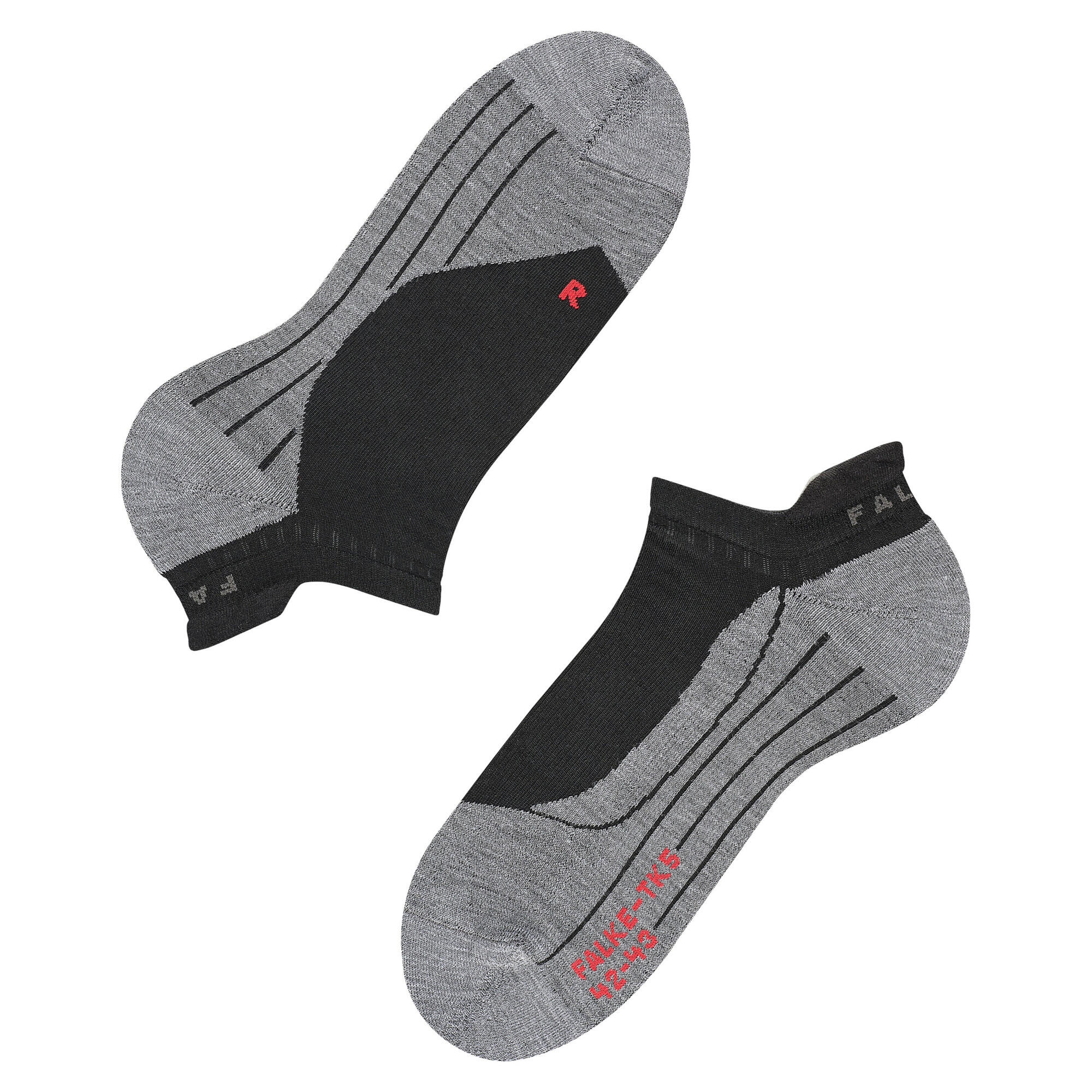 Tk5 Invisible Wandelsokken Heren Synthetische sokken black-mix 12/13