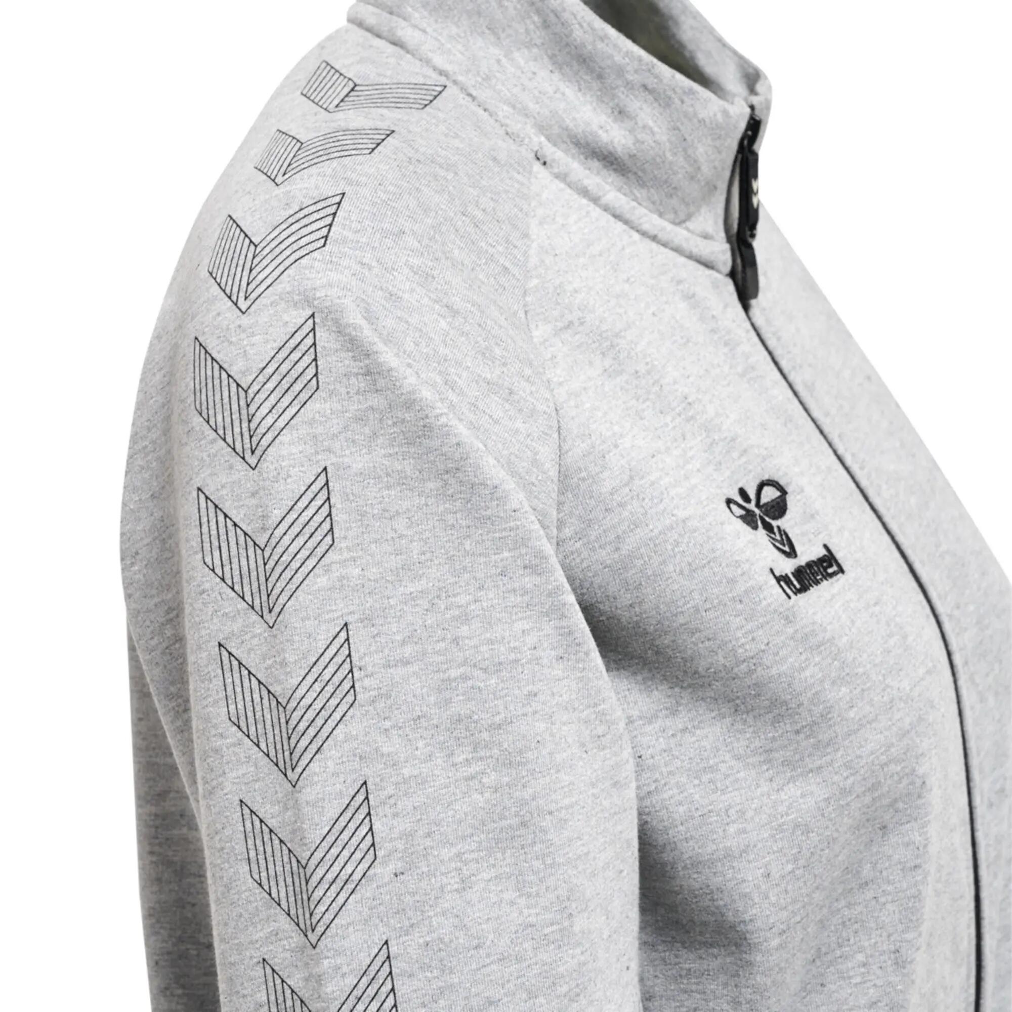 Damska bawełniana bluza dresowa zapinana na zamek Hummel Move Grid 10/10