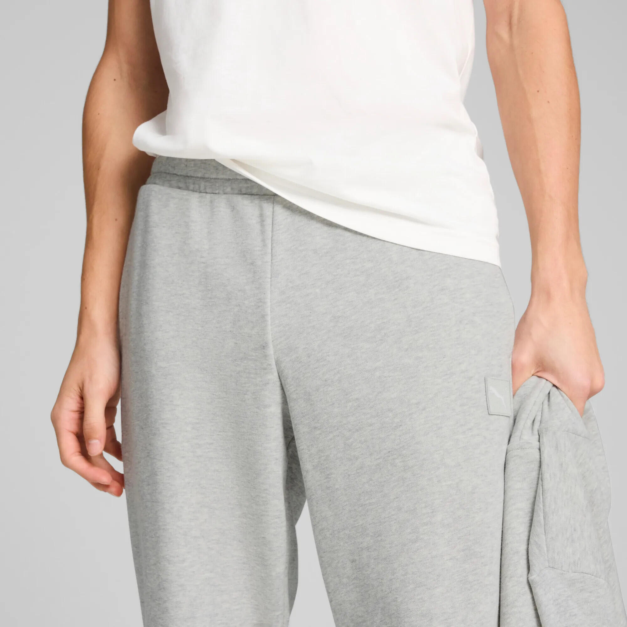 Jogginganzug mit Kapuze Herren PUMA Light Gray Heather 12/12