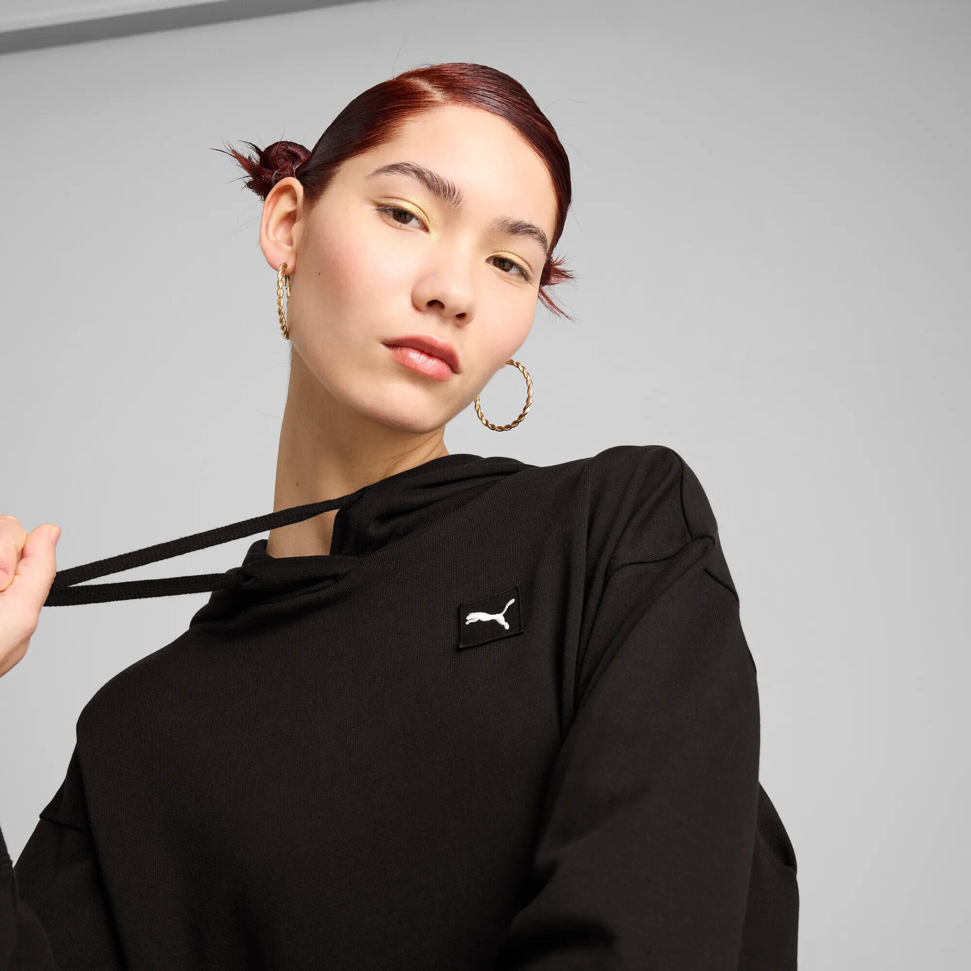 Felpa con cappuccio ESS ELEVATED Comfort da donna PUMA Black 13/13