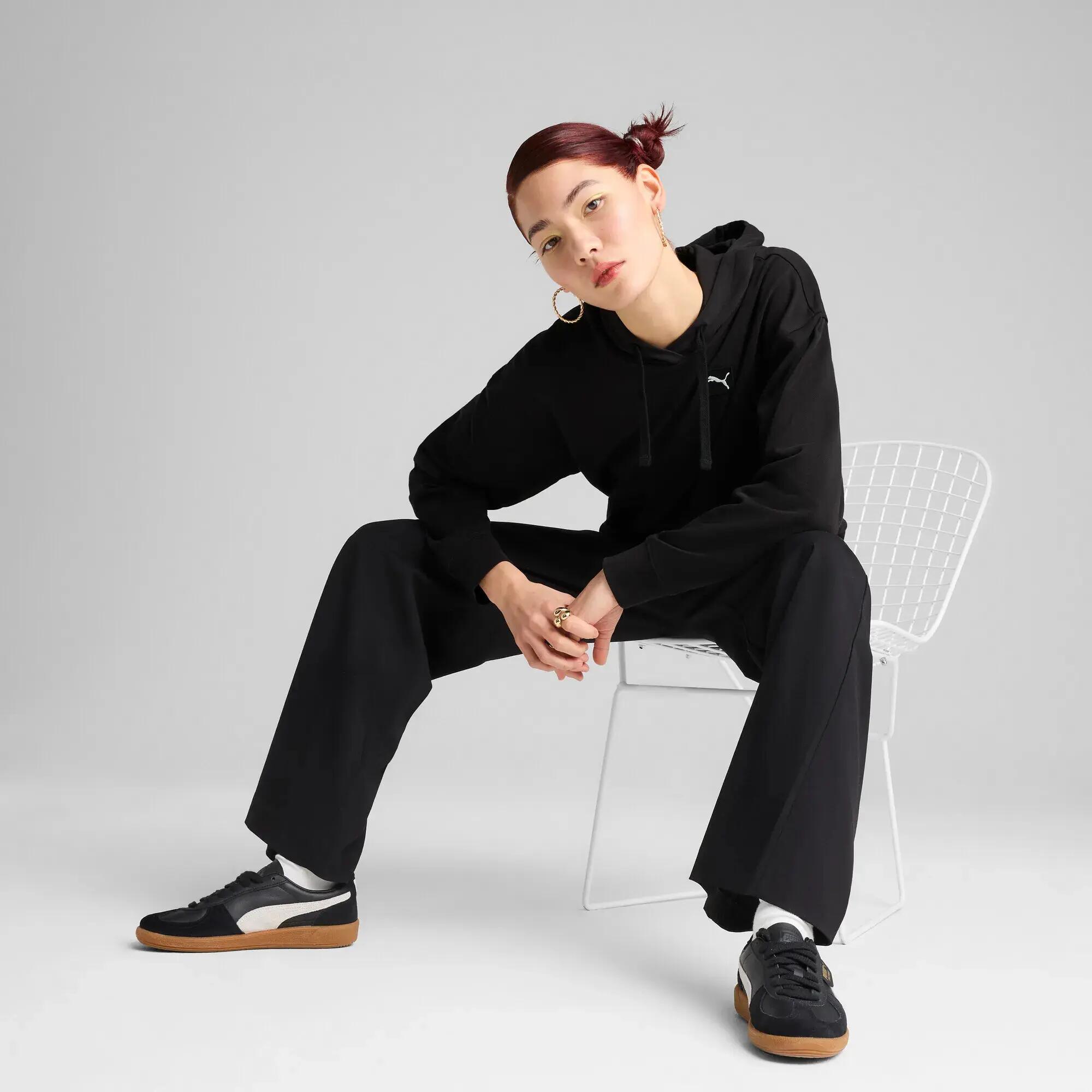 Felpa con cappuccio ESS ELEVATED Comfort da donna PUMA Black 11/13