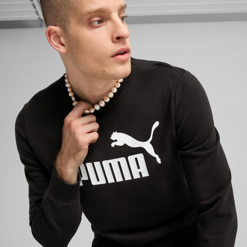 Essentials No. 1 Logo Crewneck Bărbați PUMA Black