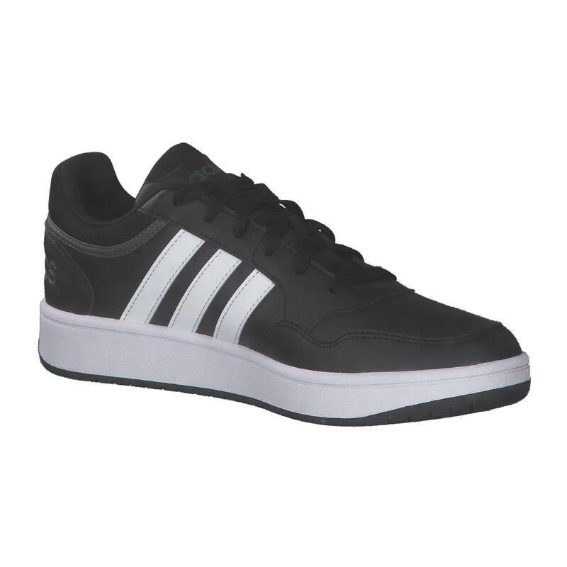 Pantofi adidas Hoops 3.0 din piele neagră eleganți