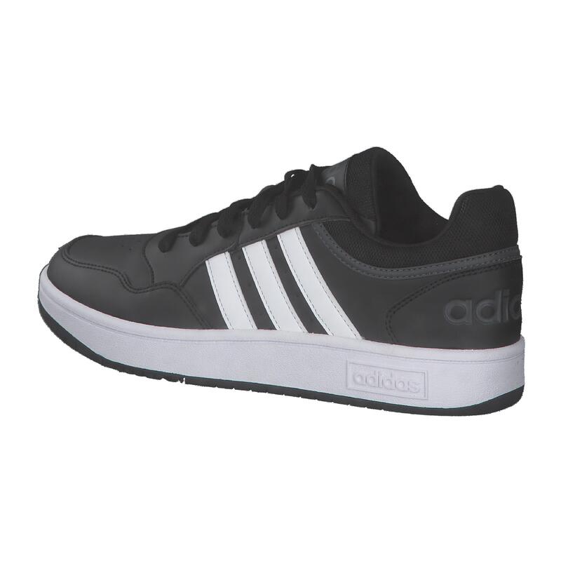 Pantofi adidas Hoops 3.0 din piele neagră eleganți