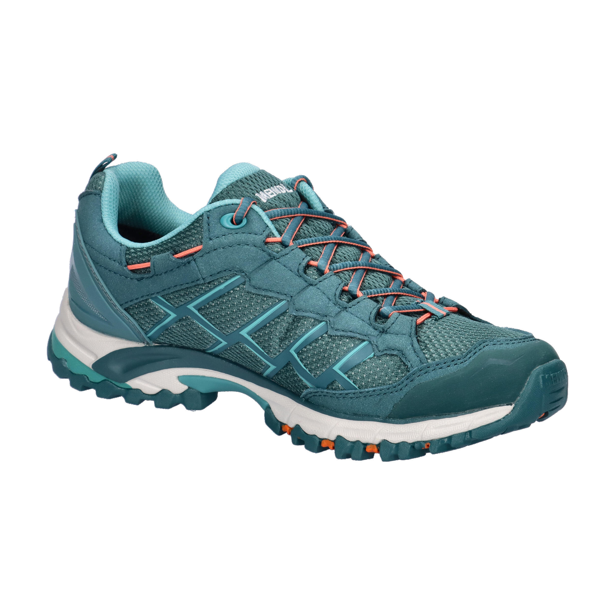 MEINDL botas de caminhada Caribe Lady GTX esmeralda/laranja 8/15