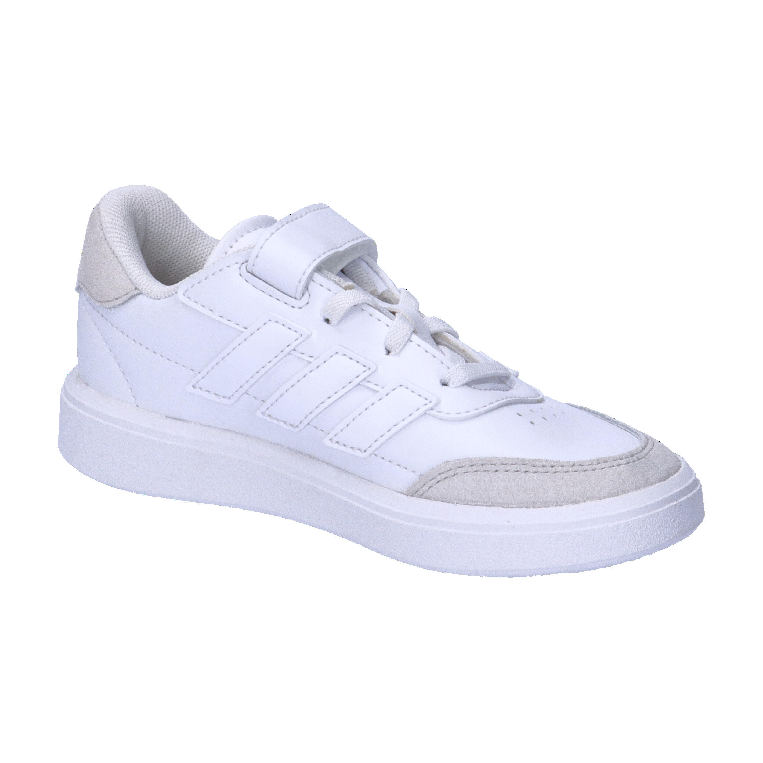 Adidas Courtblock ID6507 – Tênis Infantil 'Triple White' 8/15