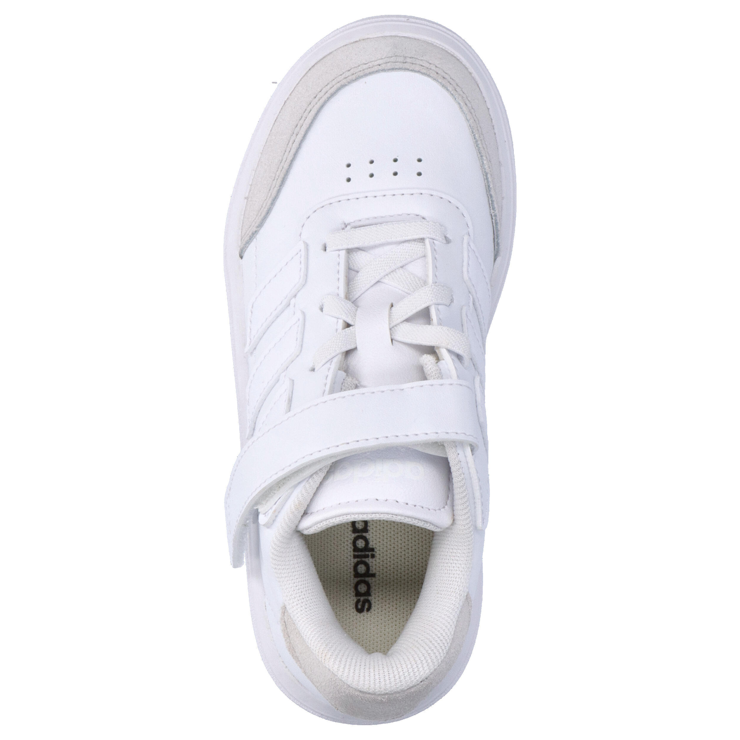 Adidas Courtblock ID6507 – Tênis Infantil 'Triple White' 5/15