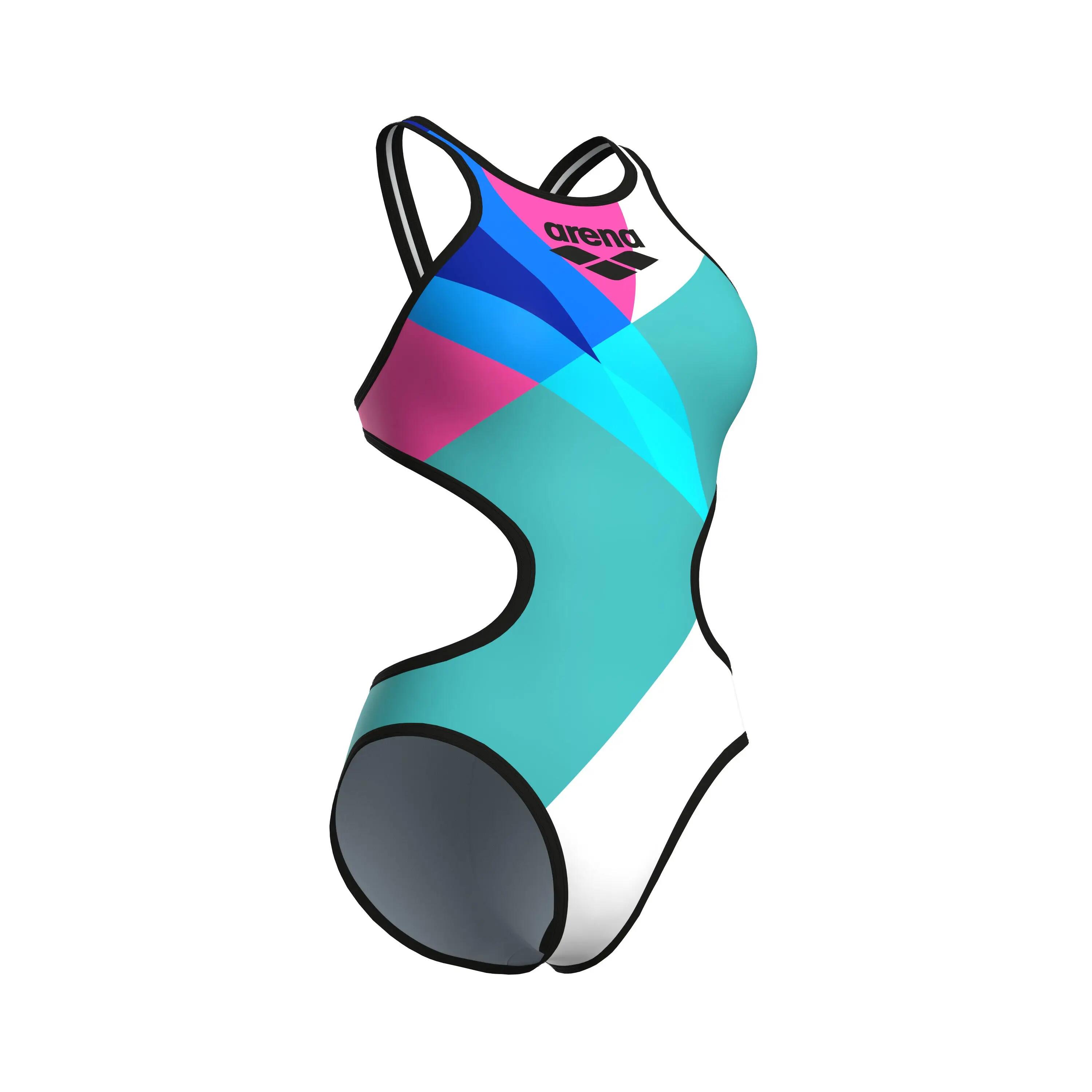 Maillot de bain Arena One Placement Tech Back Femme Multicolor Noir 2/7