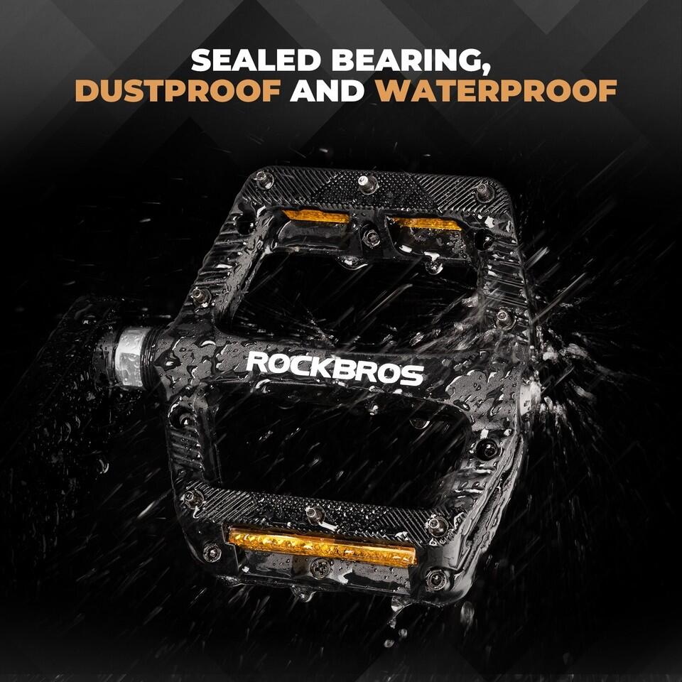 ROCKBROS Flat Pedale für MTB/Fahrrad 5/6