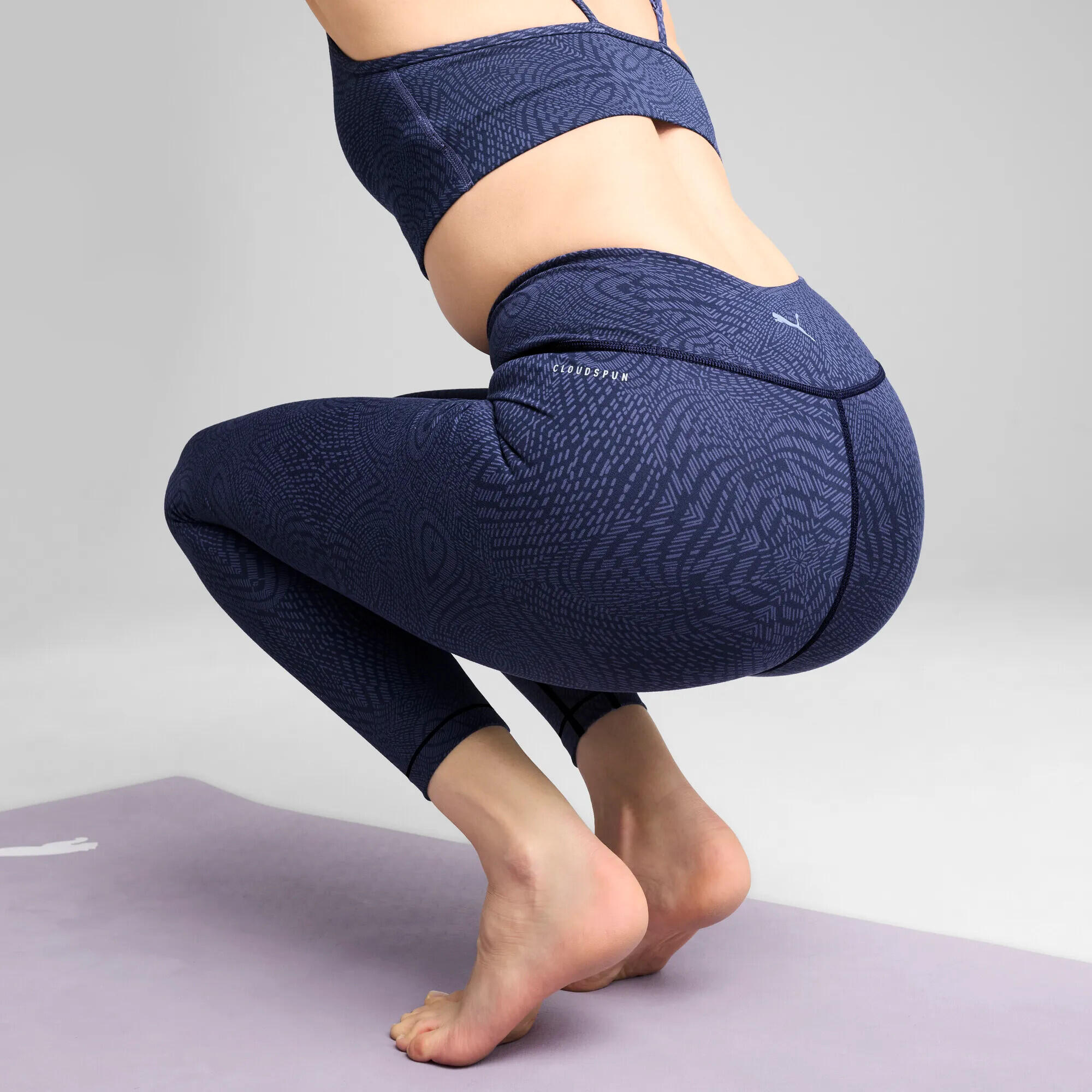 MOVE CLOUDSPUN Hochgeschnittene-7/8 Leggings Damen PUMA Blue Crystal 10/13