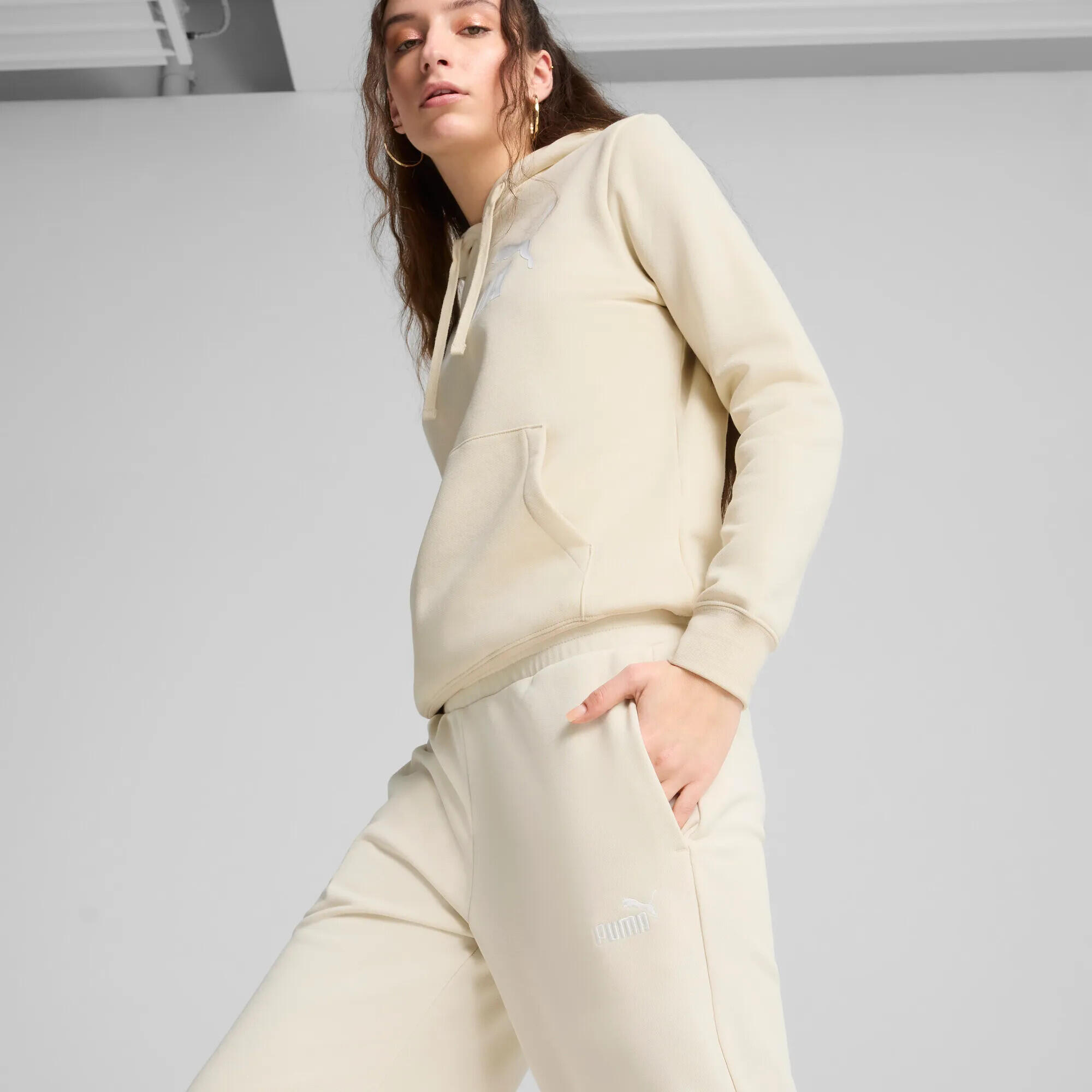 ESS Small No. 1 Logo Comfort Straight Hose Damen PUMA Alpine Snow White 10/13