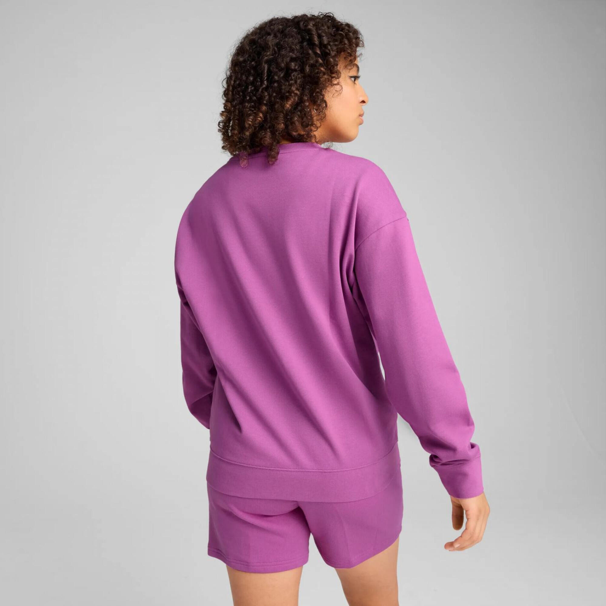 ESS ELEVATED Bequemer Crewneck Damen PUMA Wild Berry Purple 10/11