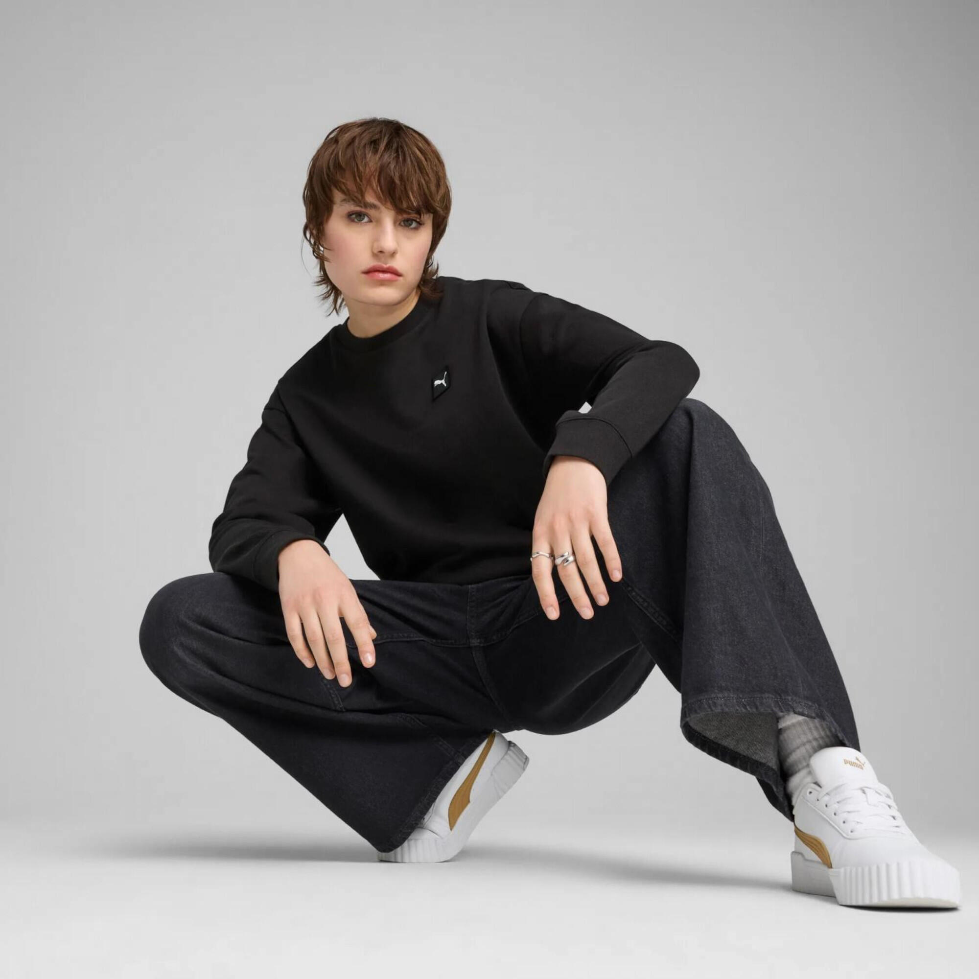 Sweat confort ras du cou ESS ELEVATED Femme PUMA Black 11/11