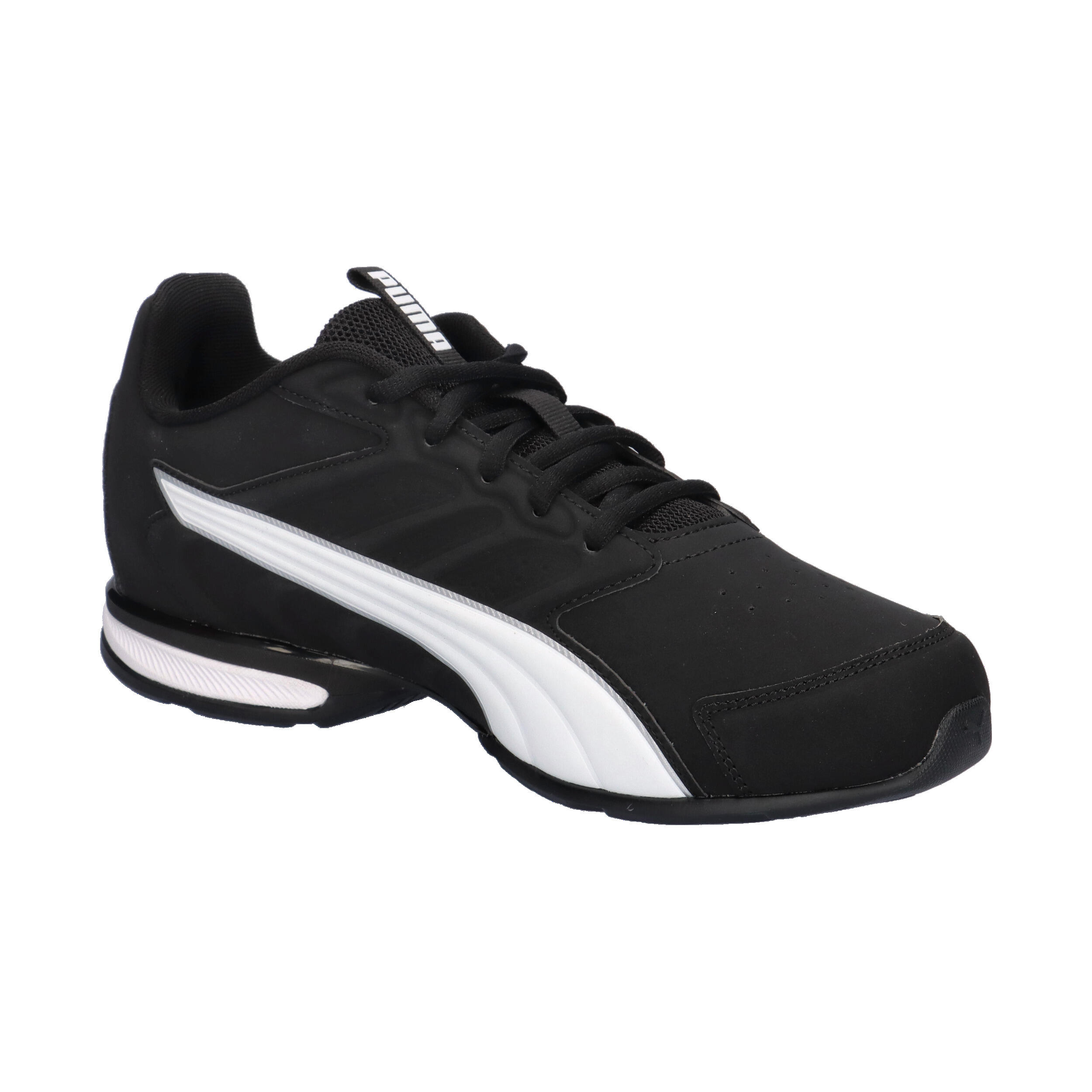 Puma Herren Electro SL Sneaker Turnschuhe 313092 04 Black-White-Puma Silver 8/15