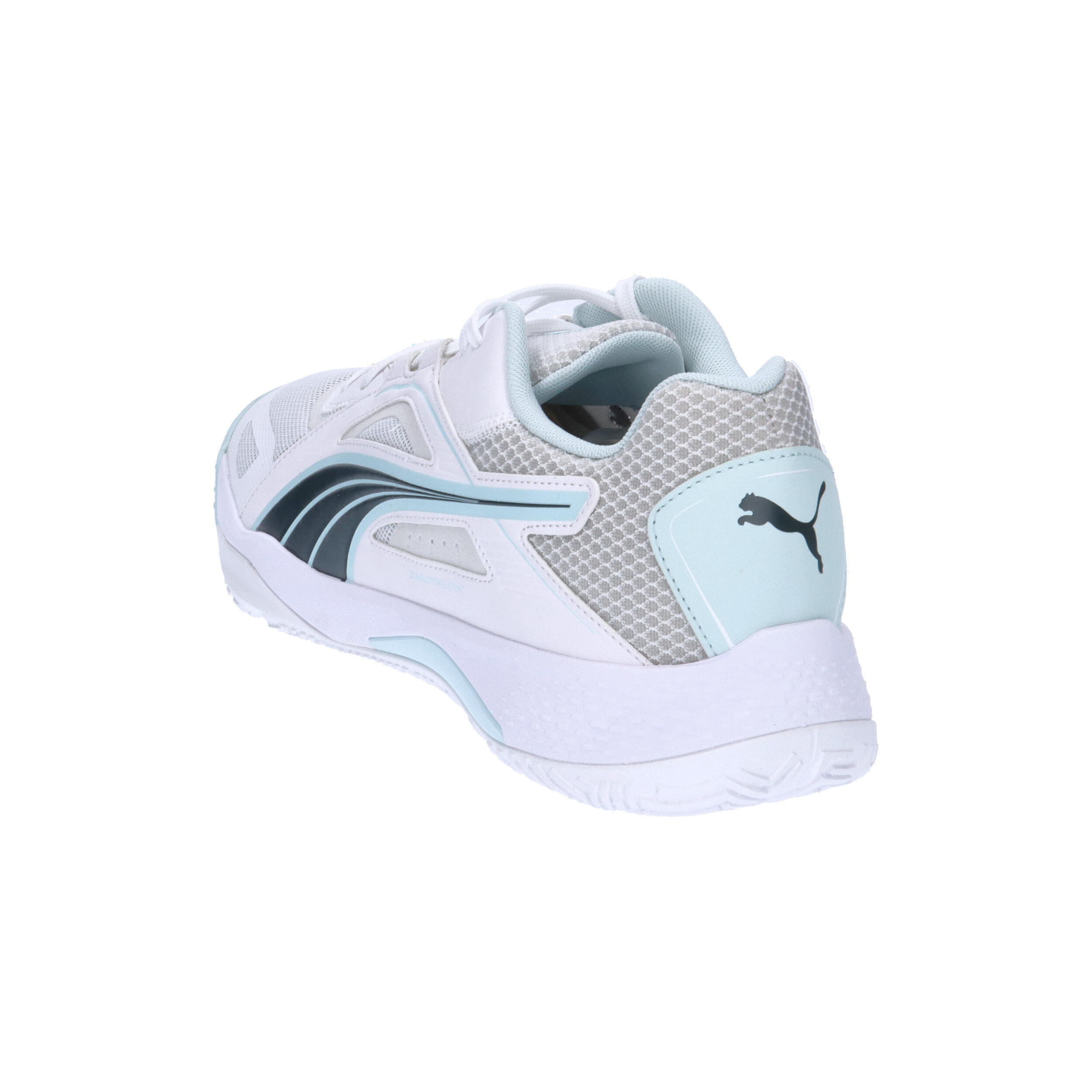 Chaussures de sport en salle Solarstrike II PUMA White Shadow Gray Nitro Blue 12/15