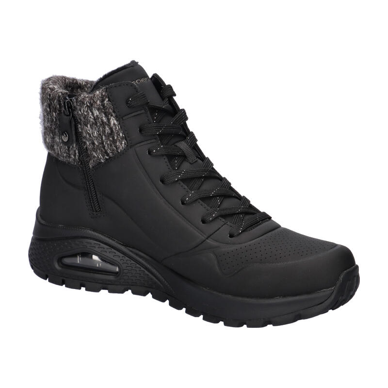 Pantofi peste gleznă universali 167988blk pentru iarnă negri damă